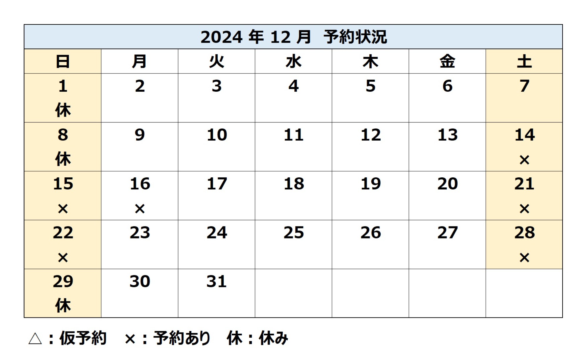 【おたすけ依頼予約状況】12/16（月）、28（土）は、おたすけ依頼のご予約をいただきました。ありがとうございます。